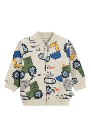 Sweat - Beige et bleu cobalt