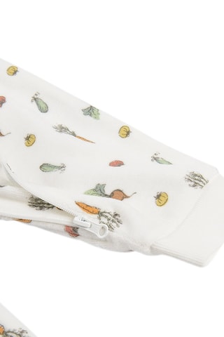 Combinaison en coton  - Blanc