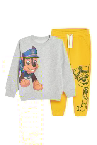 Sweat et jogging Chase Pat’ Patrouille Gris chiné et jaune