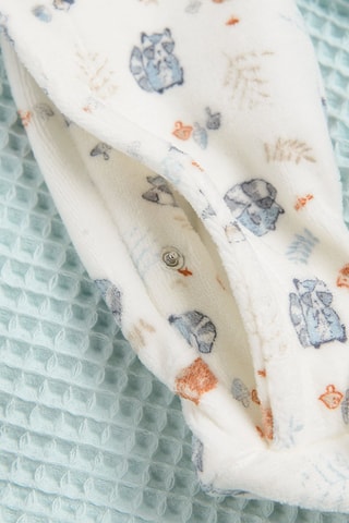 Combinaison en velours - Blanc