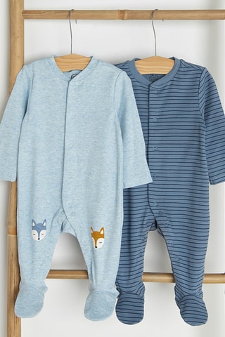 2 grenouillères - Bleu