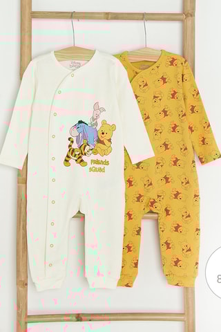 2 grenouillères Winnie l'Ourson Disney - Multicolore