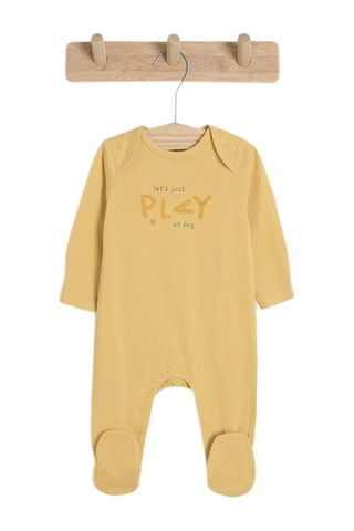 3 grenouillères - Moutarde, ciel et blanc