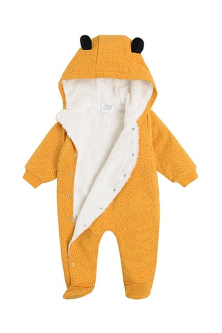 Grenouillère en coton biologique Minnie Disney - Moutarde