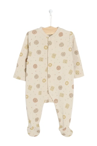 2 grenouillères - Beige et blanc