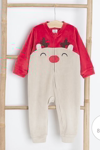 Combinaison en velours - Rouge