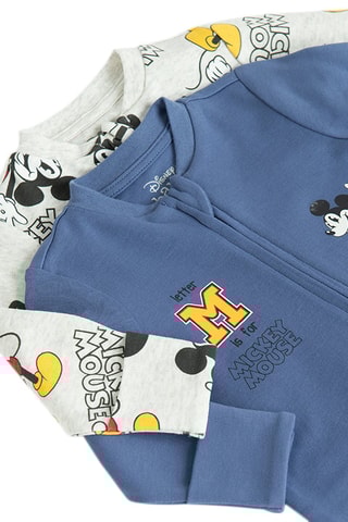 2 grenouillères Mickey Disney - Multicolore