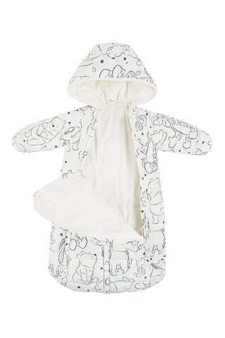 Gigoteuse à capuche Winnie l’ourson Disney - Blanc et noir