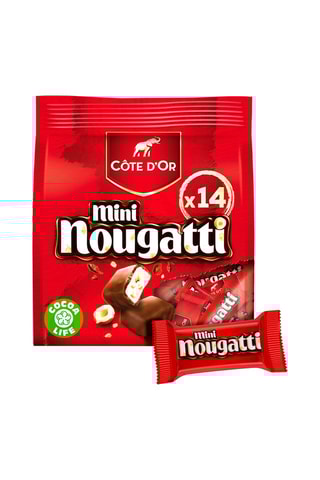 7 paquets Mini Nougatti Côte d'Or - 7 paquets x 14 de 12,8 g