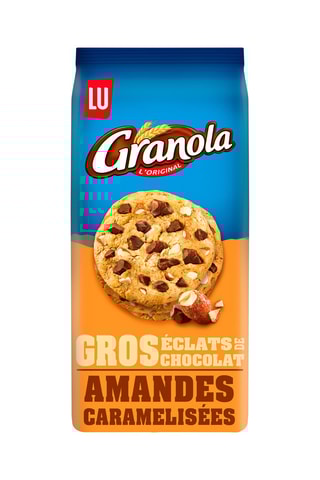 10 x Extra Cookie amandes caramélisées Granola - 184 g