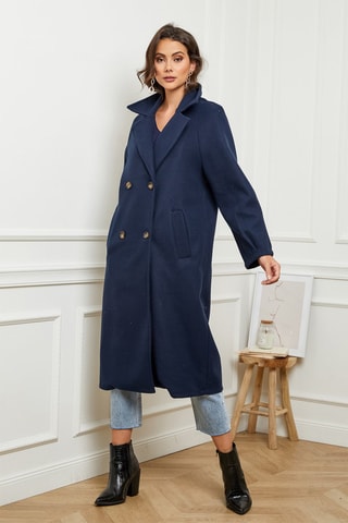 Sobretudo Azul-marinho