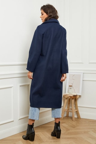 Sobretudo Azul-marinho