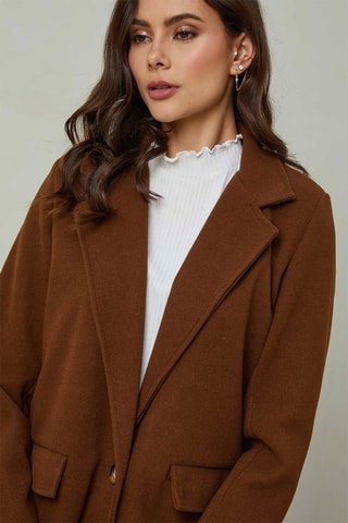 Sobretudo Castanho-escuro