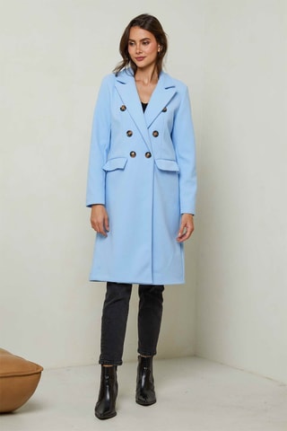 Sobretudo Azul-celeste