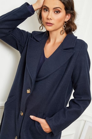 Sobretudo Azul-marinho