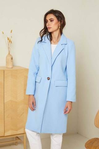 Sobretudo Azul-celeste