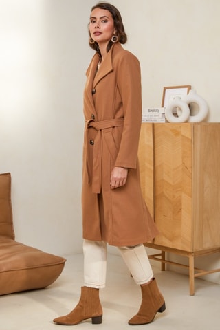 Sobretudo comprido - Camel