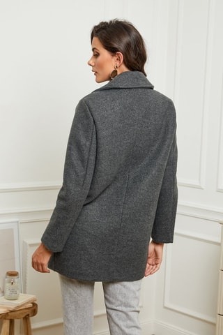 Jas Gemêleerd Antraciet
