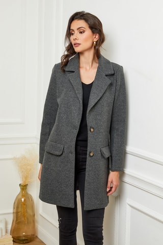 Jas Gemêleerd Antraciet