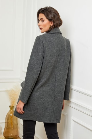 Jas Gemêleerd Antraciet