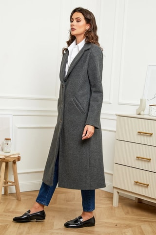 Sobretudo Cinzento mesclado