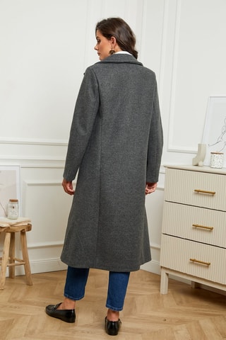 Sobretudo Cinzento mesclado