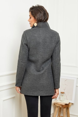 Jas Gemêleerd Antraciet