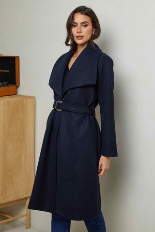 Sobretudo Azul-marinho