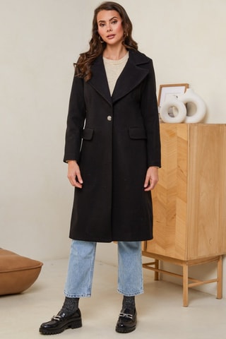 Sobretudo comprido - Preto