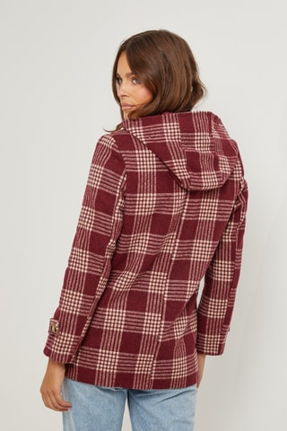 Jas met Capuchon - Bordeauxrood