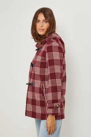 Jas met Capuchon - Bordeauxrood