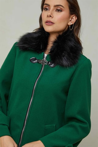 Gewatteerde Jas - Groen