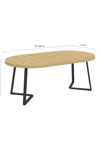 Mesa extensível Sana - 110/200 x 75 x 110 cm