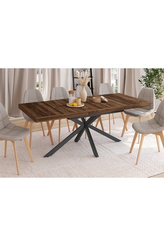 Mesa de jantar extensível Spider - 160/200 x 75,5 x 90 cm