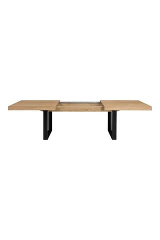 Mesa extensível Brixton - Imitação de madeira e preto