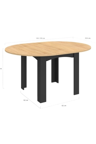 Mesa Dina - 110/150 x 110 x 75 cm