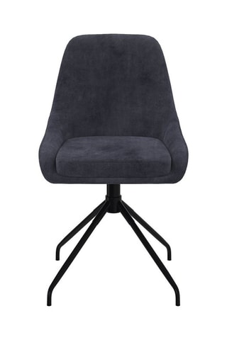 2 chaises Olivia - 47,5 x 79 x 54 cm - Revêtement en velours