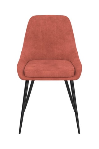 2 chaises Olivia - 47,5 x 79 x 54 cm - Revêtement en velours