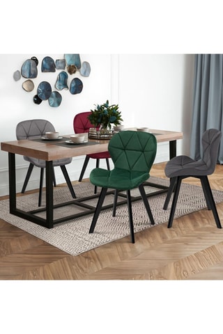 4 chaises en bois Daisy - 46 x 79 x 50 cm