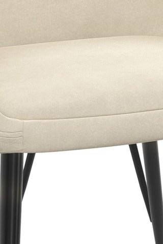 4 cadeiras Dory - 54 x 52 x 77 cm - Assento de veludo