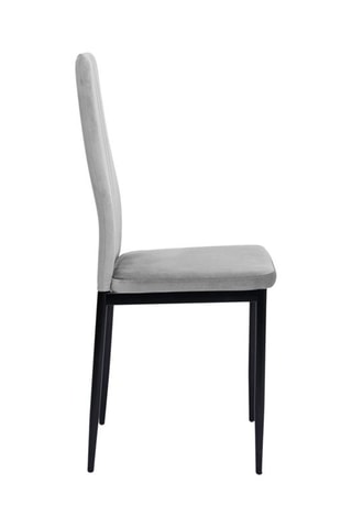 6 cadeiras Jade - 39 x 96 x 41,5 cm - Revestimento em veludo