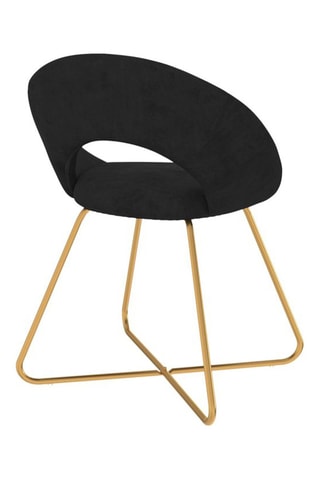 2 chaises Malone - 50 x 60 x 79 cm - Revêtement en velours