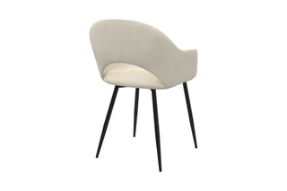 2 chaises Rebecca - 52 x 56 x 75 cm - Revêtement en velours