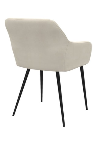 2 chaises Ariana - 51 x 76 x 56 cm - Revêtement en velours