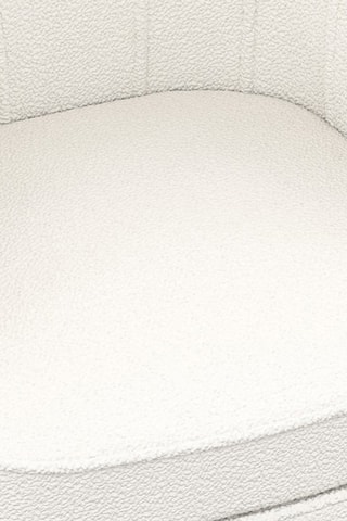 Cadeirão Arielle - Branco e dourado - Veludo