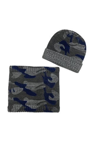 Muts en colsjaal - Grijs