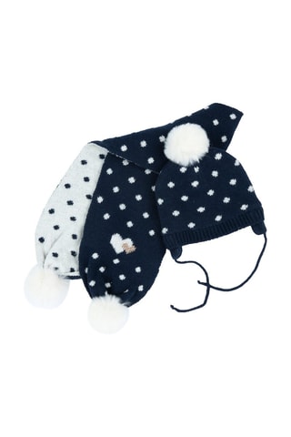 Aviator Muts en Sjaal - Marineblauw