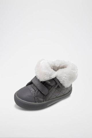 Hoge Gevoerde Gympen Donkergrijs