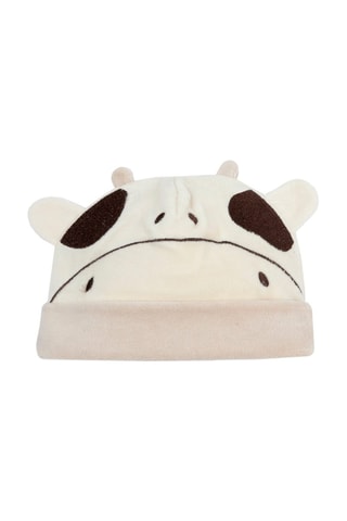 Muts met oortjes - Ecru