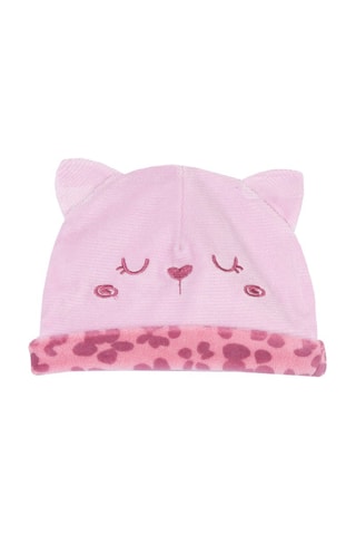 Muts met oortjes - Roze